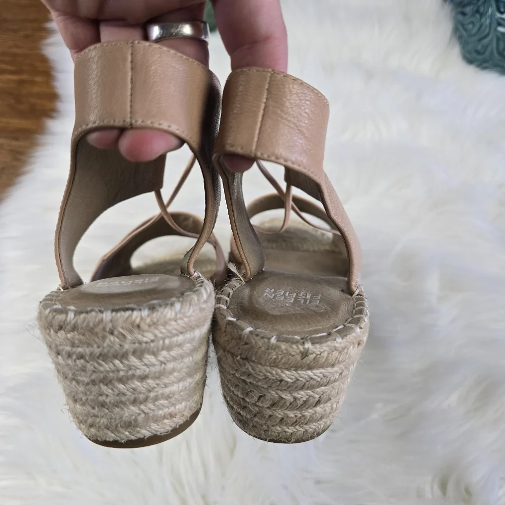Eileen Fisher Agnes Espadrille Wedge Sandal Size 9